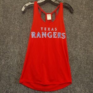 Texas Rangers Shirt Womens Small Red‎ MLB Baseball Tank Top Victoria's Secret
